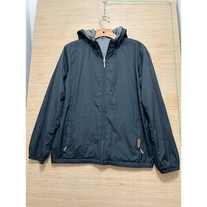 Men's Black Hooded Jacket